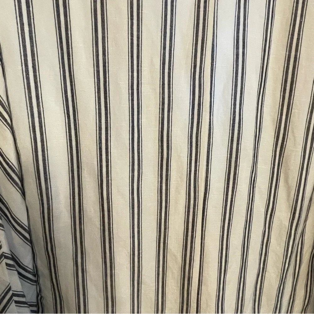 Anthropologie Pilcro White and Blue Striped Blazer Relaxed Fit - Picture 9 of 10